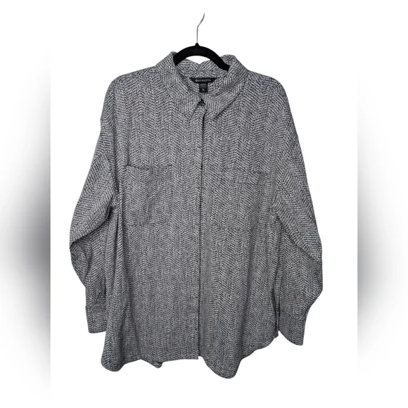 Athleta Gray Button Down Shirt - Picture 3 of 7